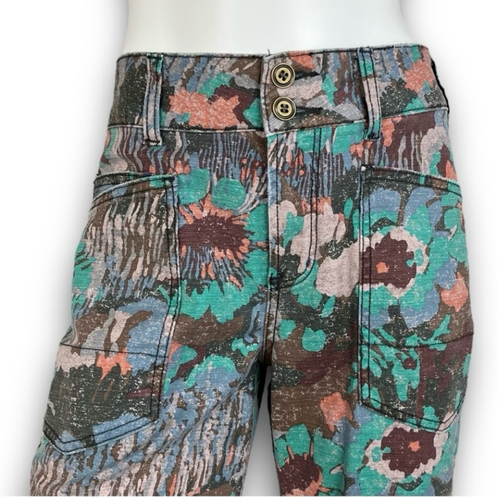 PILCRO The Wanderer Utility Pants Artsy Floral Cottagecore Elfcore Fairycore - Picture 5 of 12